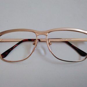 NWOT True Vintage gold "frame only" retro fashion eyewear